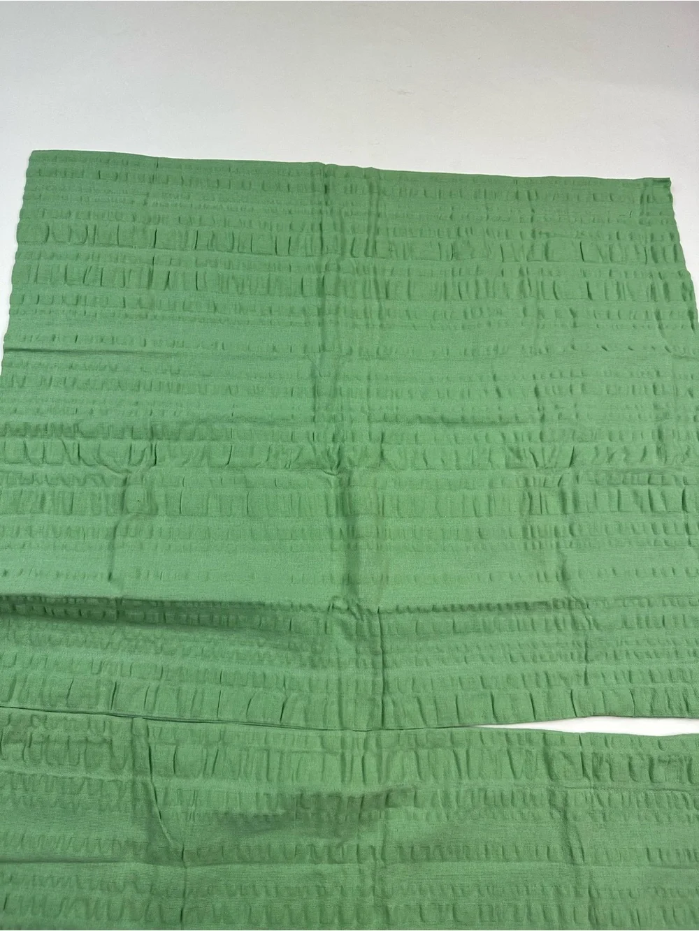 The Vermont Country Store Green Textured Cotton Pillow Shams Standard Size